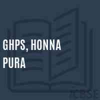Ghps, Honna Pura Middle School Logo