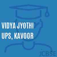 Vidya Jyothi Ups, Kavoor Middle School Logo
