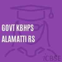 Govt Kbhps Alamatti Rs Middle School Logo