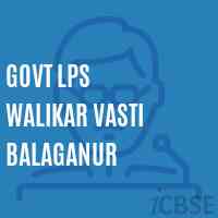 Govt Lps Walikar Vasti Balaganur Primary School Logo
