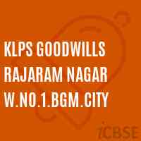Klps Goodwills Rajaram Nagar W.No.1.Bgm.City Primary School Logo
