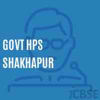 Govt Hps Shakhapur Middle School Logo