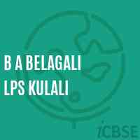B A Belagali Lps Kulali Primary School Logo