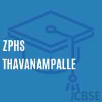 Zphs Thavanampalle Secondary School Logo