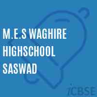 M.E.S Waghire Highschool Saswad Logo