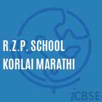 R.Z.P. School Korlai Marathi Logo
