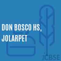 Don Bosco Hs, Jolarpet High School Logo