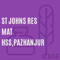 St Johns Res Mat Hss,Pazhanjur High School Logo