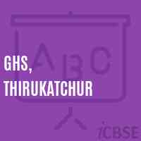 GHS, Thirukatchur Secondary School Logo