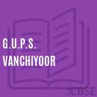 G.U.P.S. Vanchiyoor Middle School Logo