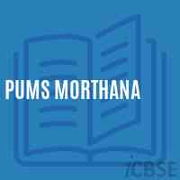 Pums Morthana Middle School Logo