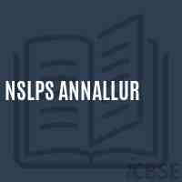 Nslps Annallur Primary School Logo