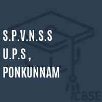 S.P.V.N.S.S U.P.S , Ponkunnam Middle School Logo