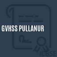 Gvhss Pullanur Senior Secondary School Logo
