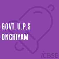 Govt. U.P.S Onchiyam Upper Primary School Logo