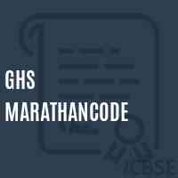 Ghs Marathancode High School Logo