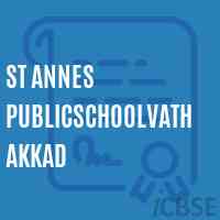 St Annes Publicschoolvathakkad Logo