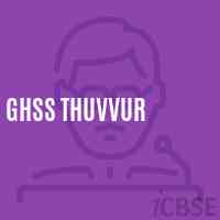 Ghss Thuvvur High School Logo