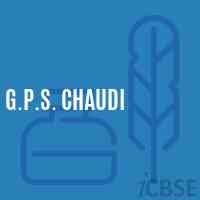 G.P.S. Chaudi Primary School Logo