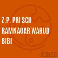 Z.P. Pri Sch Ramnagar Warud Bibi Primary School Logo