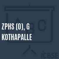 Zphs (O), G Kothapalle Secondary School Logo