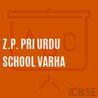 Z.P. Pri Urdu School Varha Logo