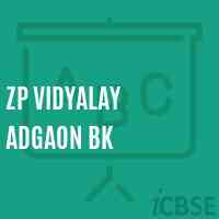 Zp Vidyalay Adgaon Bk High School Logo