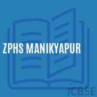 Zphs Manikyapur Secondary School Logo