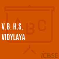 V.B. H.S. Vidylaya Secondary School Logo