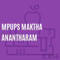 Mpups Maktha Anantharam Middle School Logo