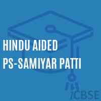 Hindu Aided Ps-Samiyar Patti Primary School Logo