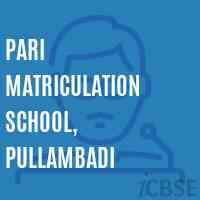 Pari Matriculation School, Pullambadi Logo
