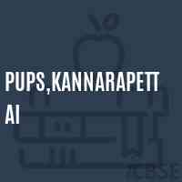 Pups,Kannarapettai Primary School Logo