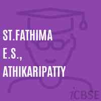 St.Fathima E.S., Athikaripatty Primary School Logo