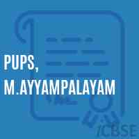 Pups, M.Ayyampalayam Primary School Logo