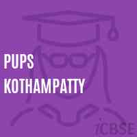 Pups Kothampatty Primary School Logo