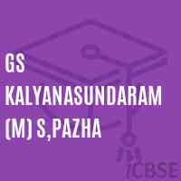 Gs Kalyanasundaram (M) S,Pazha Senior Secondary School Logo
