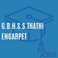 G.B.H.S.S.Thathiengarpet High School Logo