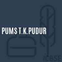 Pums T.K.Pudur Middle School Logo