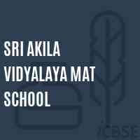 Sri Akila Vidyalaya Mat School Logo
