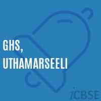 Ghs, Uthamarseeli Secondary School Logo