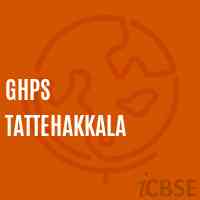Ghps Tattehakkala Middle School Logo