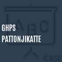 Ghps Pattonjikatte Middle School Logo