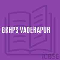 Gkhps Vaderapur Middle School Logo