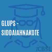 Glups - Siddaiahnakote Primary School Logo