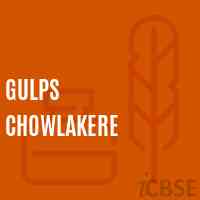 Gulps Chowlakere Primary School Logo