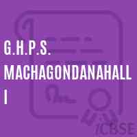 G.H.P.S. Machagondanahalli Middle School Logo