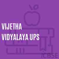 Vijetha Vidyalaya Ups Middle School Logo