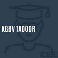 Kgbv Tadoor Secondary School Logo
