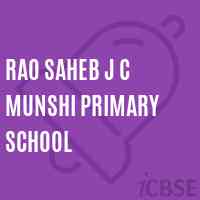 Rao Saheb J C Munshi Primary School Logo